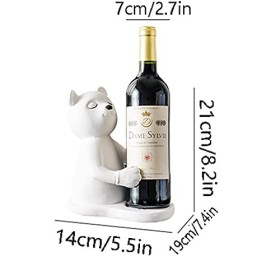 Casier à vin sur Pied de Style européen - Ours de Bienvenue - Décoration détagère en Verre à vin Rouge - Convient pour la dé