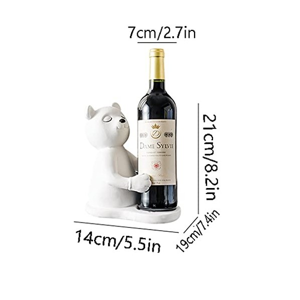 Casier à vin sur Pied de Style européen - Ours de Bienvenue - Décoration détagère en Verre à vin Rouge - Convient pour la dé