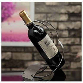 Casier à vin sur Pied créatif en Acier Inoxydable, Plateau à vin Moderne Minimaliste pour la décoration de la Maison, Salon, 