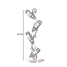 Casier à vin Accueil Support Rouge Support de Verre à Vin Restaurant Bar S, Créatif Simple avec Art Mural Européen en Fer pou