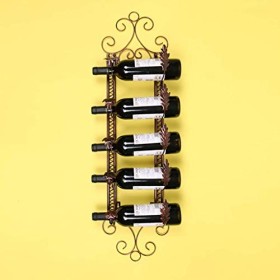 Casier À Vin Accueil Support Rouge Support De Verre À Vin Restaurant Bar S, Mural S, Style Européen Fer Multibottle Porte-Bou