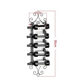 Casier À Vin Accueil Support Rouge Support De Verre À Vin Restaurant Bar S, Mural S, Style Européen Fer Multibottle Porte-Bou