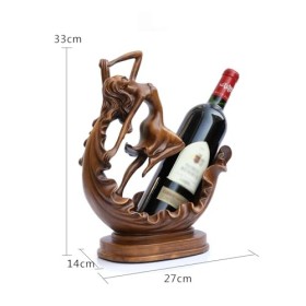 Casier à vin de comptoir Casier à vin de bureau, support de stockage de vin, représente la décoration de la cuisine de la mai