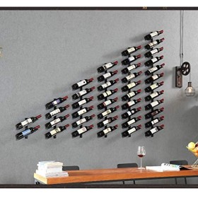 TOYOCC Casier à vin Casier à vin, Bar, Restaurant, casier à Verres à vin, à Suspendre au Mur en métal, Industriel, Vintage, p