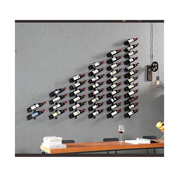 TOYOCC Casier à vin Casier à vin, Bar, Restaurant, casier à Verres à vin, à Suspendre au Mur en métal, Industriel, Vintage, p