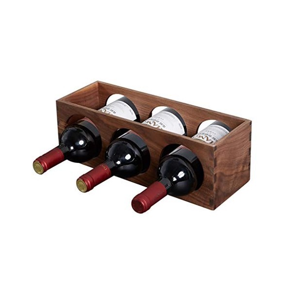 SOVORM Casier à vin Casier à vin en Bois Massif sur Pied Accueil Petit casier à vin Bureau Créatif Casier à vin Décoration Or