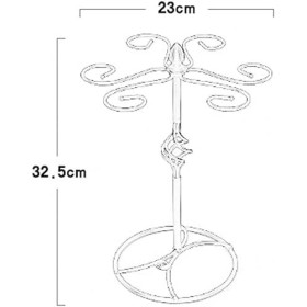Axties Porte-bouteille de vin, Verre à vin Fer Rack Tasse Étagère De Rangement Gobelets Titulaire Maison Cuisine Bar Fournitu