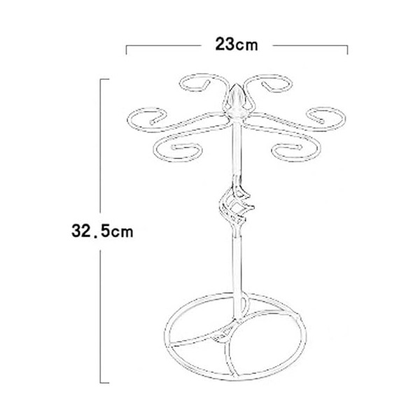 Axties Porte-bouteille de vin, Verre à vin Fer Rack Tasse Étagère De Rangement Gobelets Titulaire Maison Cuisine Bar Fournitu