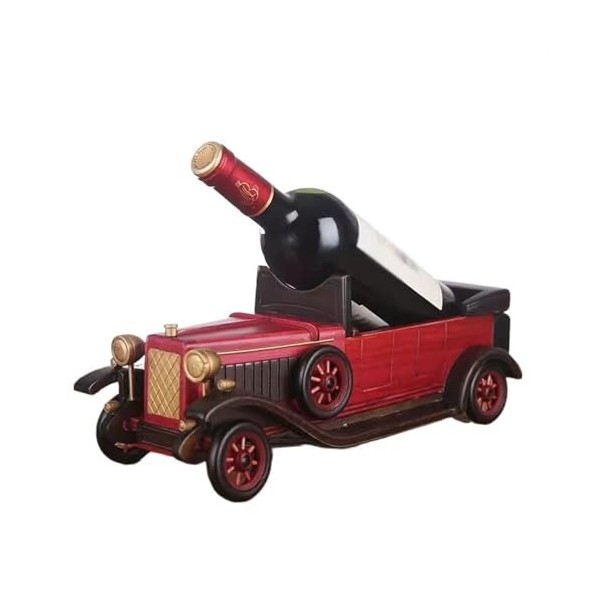 MOOWI Casier à vin en Bois Massif, Ornement de Bouteille de vin, Verre à vin Suspendu, présentoir darmoire à vin, décoration