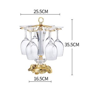 PUCHEN Casier à vin mural, porte-gobelet à vin rouge domestique à lenvers, casier à vin créatif européen, support à gobelets