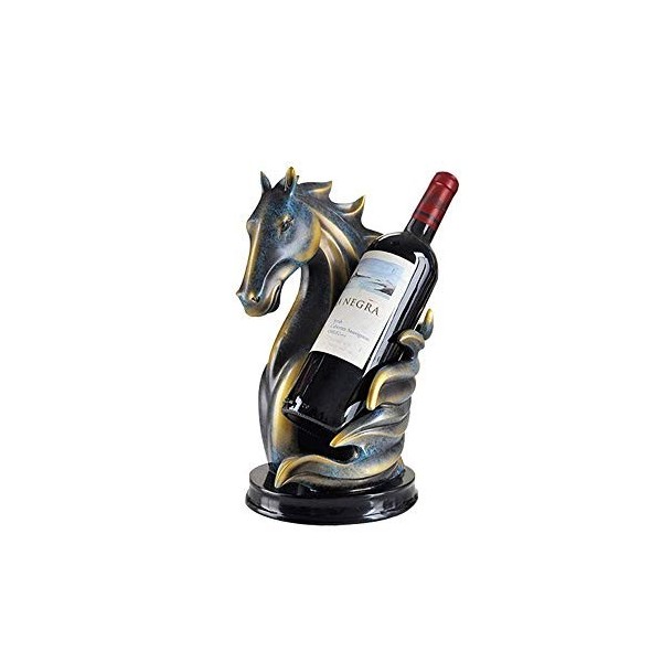 1 bouteille rétro cheval résine casier à vin restaurant européen hôtel décoration de table porte-vin rouge salon créatif bure
