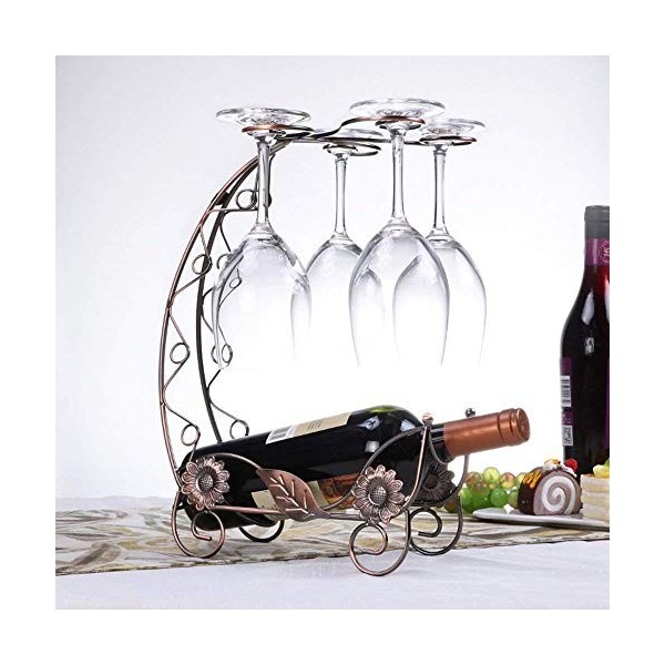 ZITTRO Casier à vin Accueil Support Rouge Support à Verre à Vin S, Fer Art Créatif Mode Armoire à Vin Décoration Salon Cuisin