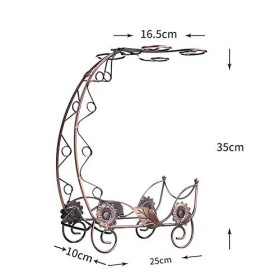 ZITTRO Casier à vin Accueil Support Rouge Support à Verre à Vin S, Fer Art Créatif Mode Armoire à Vin Décoration Salon Cuisin