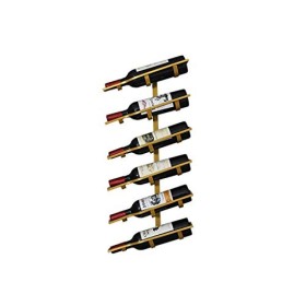 Cadre en Verre de vin en Verre Casier à vin Mural, présentoir de casier à vin en métal Multifonctionnel, Support de décoratio