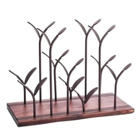 MObyat Casier à vin Support à vin de Table casier à vin casier à vin de comptoir contenir 6 Bouteilles présentoir à vin de Ra