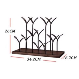 MObyat Casier à vin Support à vin de Table casier à vin casier à vin de comptoir contenir 6 Bouteilles présentoir à vin de Ra