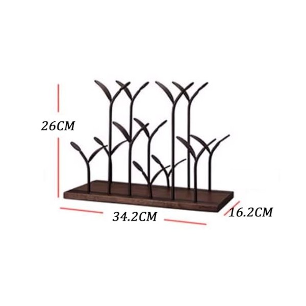 MObyat Casier à vin Support à vin de Table casier à vin casier à vin de comptoir contenir 6 Bouteilles présentoir à vin de Ra
