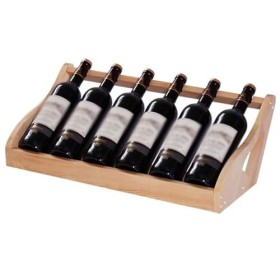 MObyat Casier à vin Casier à vin en Bois Porte-Bouteille de vin étagère de Stockage de vin présentoir à vin casier à vin auto