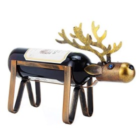 SHERAF Casier à vin sur Pied en Fer à Fleurs européen pour Le Stockage du vin, comptoir Moderne, décoration darmoire à vin p