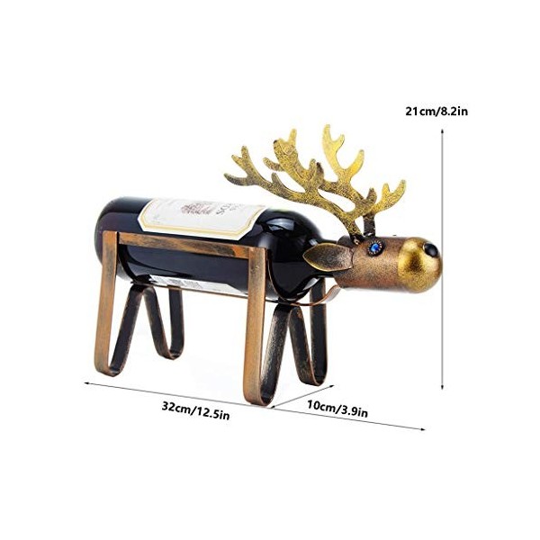 SHERAF Casier à vin sur Pied en Fer à Fleurs européen pour Le Stockage du vin, comptoir Moderne, décoration darmoire à vin p