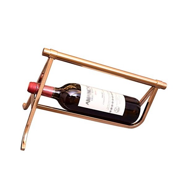 Casier à vin Casier à vin de comptoir sur Pied Support de Stockage de vin en métal sur Pied pour Bar décorations pour la Mais