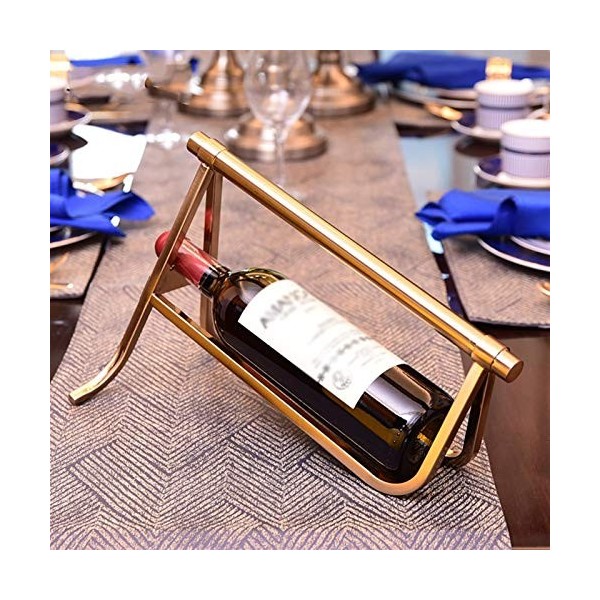 Casier à vin Casier à vin de comptoir sur Pied Support de Stockage de vin en métal sur Pied pour Bar décorations pour la Mais