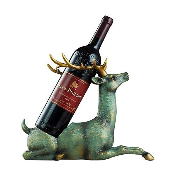 SCIAZA Sculpture créative en résine Verte, casier à vin délan européen, Fait à la Main, pour la Maison, Le Salon, larmoire 