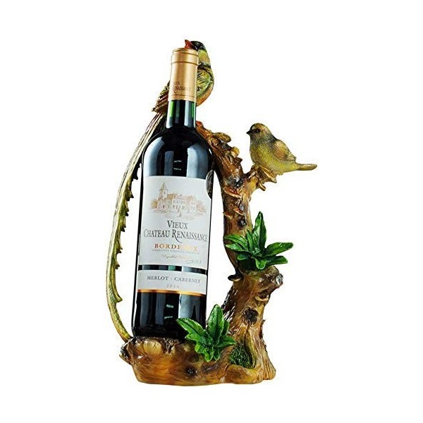 Sculpture en résine Marron casier à vin créatif Fait à la Main Statue Abstraite Maison Salon Armoire à vin Bureau décor Chamb