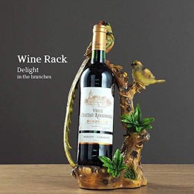 Sculpture en résine Marron casier à vin créatif Fait à la Main Statue Abstraite Maison Salon Armoire à vin Bureau décor Chamb