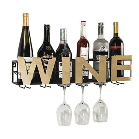 Porte Bouteilles Porte-Bouteilles À Suspendre Au Mur Verre À Vin À lenvers Décorations De Cave À Vin De Restaurant À La Mais