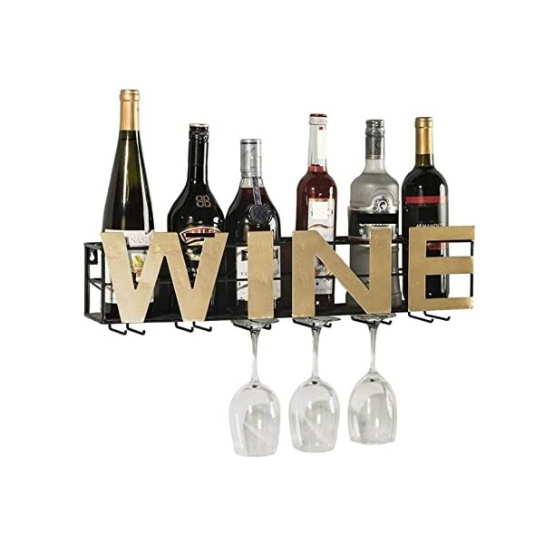 Porte Bouteilles Porte-Bouteilles À Suspendre Au Mur Verre À Vin À lenvers Décorations De Cave À Vin De Restaurant À La Mais