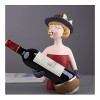 Casier à vin Porte-Bouteille de vin, Armoire à vin à dégustation Unique, Sculpture de Fille en résine créative, pour la Maiso