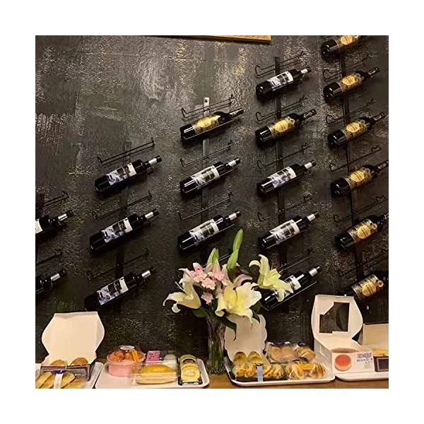 Étagère à Vin Étagère De Rangement De Bouteilles De Vin Présentoirs Décoration Étagères 25cm 50cm 75cm 100cm 125cm Fixation M