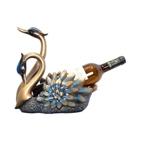 SOVORM Support de Stockage de vin de Table Support de Stockage de vin Cygne Bleu casier à vin décoration Cuisine Restaurant c