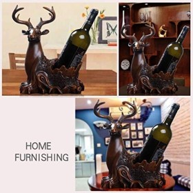 Support de stockage de vin de table Support de stockage de vin Elk européen Décoration de casier à vin Décoration Cuisine Res