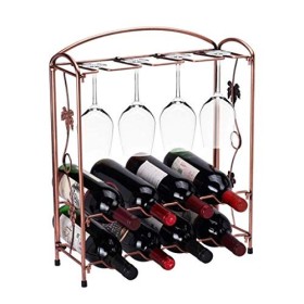 DEUYO Casier à vin détachable casier à vin en Fer forgé et Support de Verre à vin casier à Verre à vin Rouge casier à vin Acc