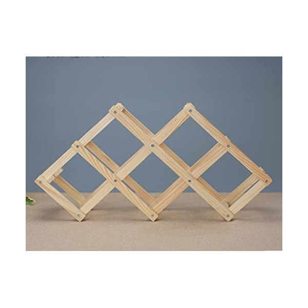 Casier à vin Casier à vin Support de vin Pliant Support de Stockage de vin en Bois présentoir Support dalcool Domestique Co