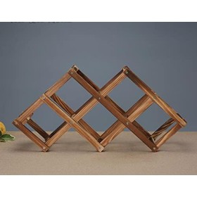 Casier à vin Casier à vin Support de vin Pliant Support de Stockage de vin en Bois présentoir Support dalcool Domestique Co