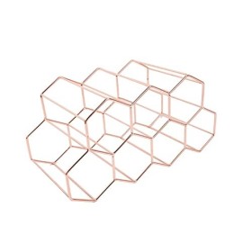 Casier à vin Moderne en nid dabeille casier à vin Bar casier à vin Bijoux en Fer forgé créatif en métal Maison présentoir à 