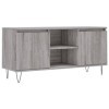 Meuble TV Sonoma Gris 104x35x50 cm Bois dingénierie - Meuble Chambre, Support Télé pour Salon Salle à Manger Chambre, Style
