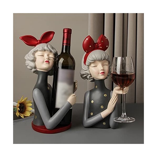 Casier à vin Casier à vin de cuisine for filles, décoration rituelle, ornements darmoire, casier à vin décoratif for table d