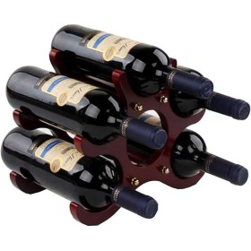 Casier À Vin Suspendu Casier À Vin Mural Casier à vin en bois, support de stockage de vin de table, présentoir de comptoir, o