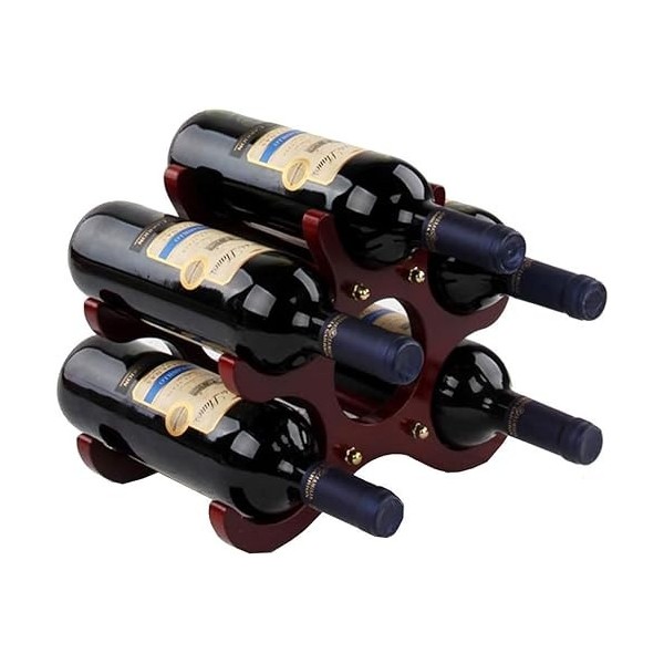 Casier À Vin Suspendu Casier À Vin Mural Casier à vin en bois, support de stockage de vin de table, présentoir de comptoir, o