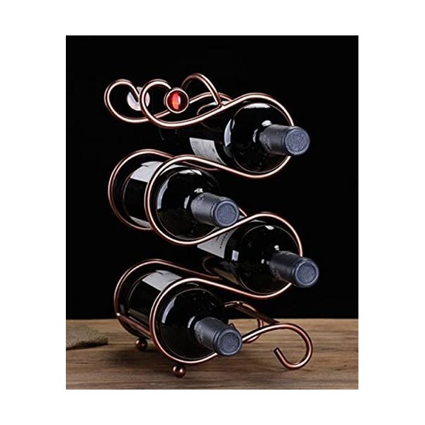 Casier à vin Casier à vin créatif en Fer forgé Multi-Bouteilles, casier à vin, casier à Bouteilles de vin, présentoir, ameubl