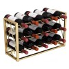 MObyat Casier à vin Iron Art Casier À Vin 2 Niveaux/3 Niveaux Comptoir Porte-Bouteilles De Vin Supports en Métal Organisateur