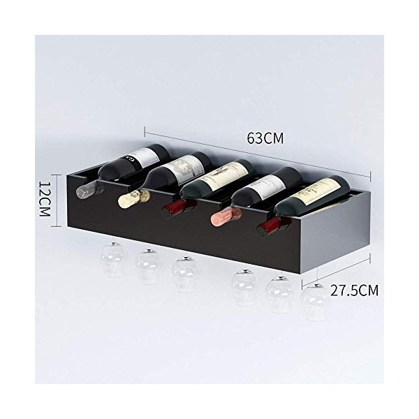 Casier à Vin Accueil Support Rouge Support de Verre à Vin Restaurant S, Style Européen Rétro Armoire à Vin Murale en Bois Mas