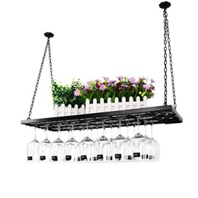 ANSNOW Porte-Verres À Vin Rouge À LEnvers Maison Porte-Verres À Pied Suspendu Casier À Vin Fer Art Créativité Décoration Éta