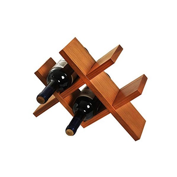 SOVORM Casier à vin Casier à vin en Bois Massif sur Pied Maison Salon Casier à vin Décoration Affichage créatif Grille de Bou