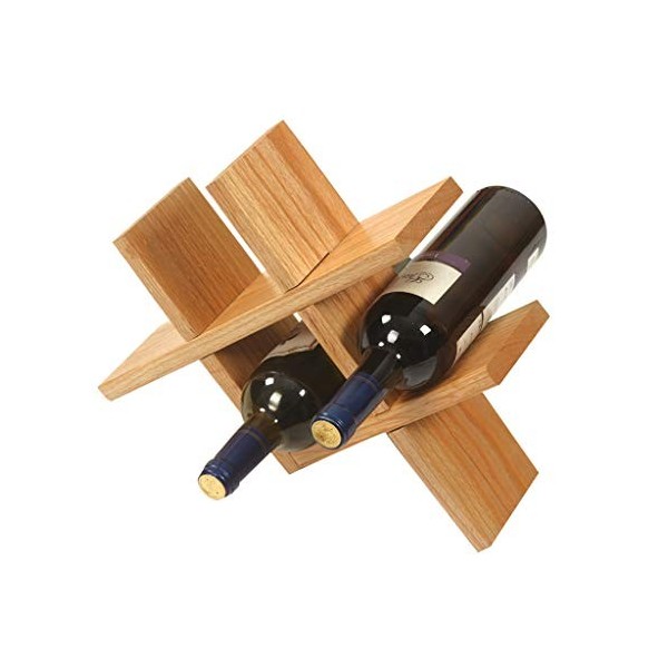 SOVORM Casier à vin Casier à vin en Bois Massif sur Pied Maison Salon Casier à vin Décoration Affichage créatif Grille de Bou