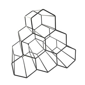 SOVORM Casier à vin Debout Nordique en Fer Forgé en Nid dabeille Casier À Vin Ornements en Métal Salon Bar Cave À Vin Affich